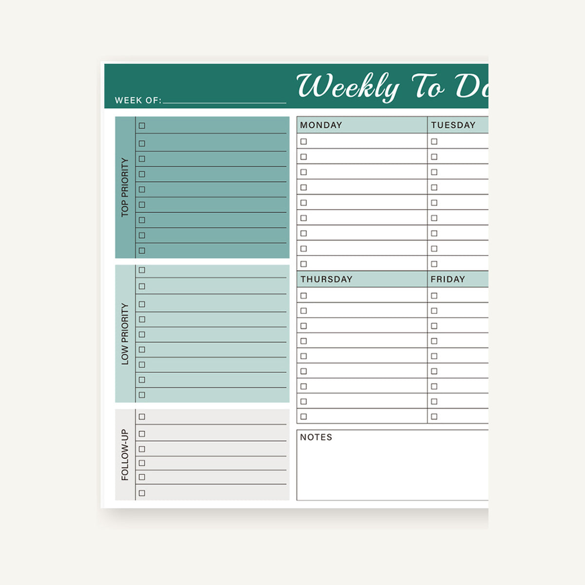 Planner Kanso Semanal